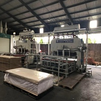 Machine de fabrication de panneaux de particules en MDF/HDF avec pressage à chaud de papier décoratif en mélamine, prête à être livrée et fournie directement par l'usine.