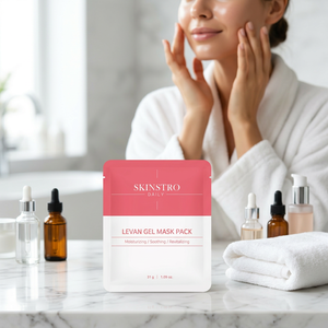 SKINSTRO เลวาน เจล ชีท มาส์ก 31 กรัม สารสกัดจากใบบัวบก กลิ่นดอกไม้อ่อนโยน ช่วยกระชับผิว ชุ่มชื้น ปลอบประโลม ฟื้นฟูผิว - Product Image 3