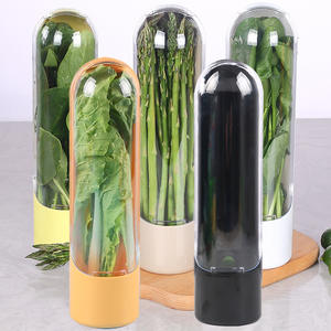 Refrigerador transparente Herb Saver Nuevo producto Freshness Herb Keeper Contenedor de almacenamiento con ralladores Chopper Cutter - Product Image 5