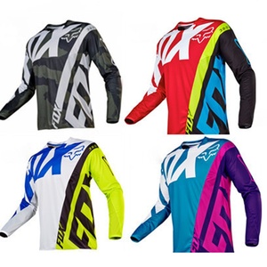 Traje de Ciclismo <span class=keywords><strong>FOX</strong></span> para Bicicleta de Montaña, Motociclismo Todoterreno, Descenso, Transpirable, de Secado Rápido, Poliéster, <span class=keywords><strong>Camiseta</strong></span> de Manga Larga para Verano - Product Image 4