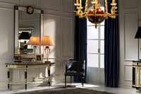 Console classique royale populaire, haute personnalisation, cadre en bois massif de haute qualité avec salon en acier inoxydable