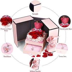Caja Cuadrada de Rosas Eternas Preservadas para el Día de San Valentín, Día de la Madre y Graduación 2026, Regalo para Ti, Caja de Rosas - Product Image 1