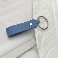 Porte-clés personnalisé avec logo, anneau argenté, cordon en cuir PU tendance, breloque pour sac à main ou clé de voiture, dragonne de poignet