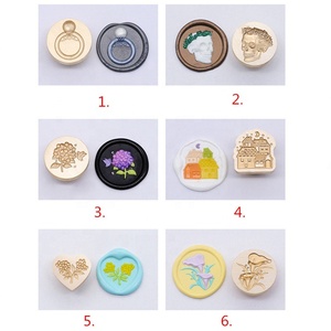 Sello de cera de flor de tulipán, hermosa cabeza de cobre, 3D - Product Image 2