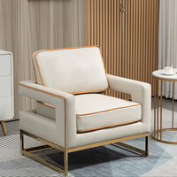 Chaise longue de luxe pour salon, ensemble de canapés, fauteuil moderne à siège unique, fauteuil d'appoint en tissu velours, chaises violettes