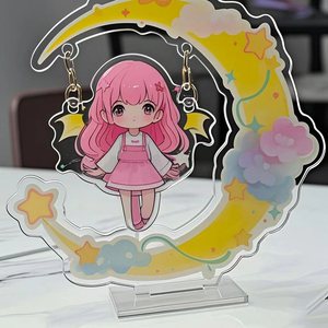 Figura acrílica personalizada con forma irregular, adorno de escritorio de personaje de videojuego, figura especial troquelada. - Product Image 4