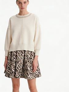 Minifalda Casual Elegante con Estampado de Tigre para Mujer, Talla Grande, Cintura Natural, Corte en A, para Primavera, Oficina, Cita Nocturna - Product Image 1