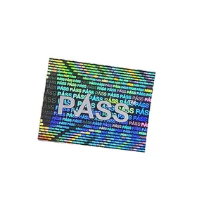 Printing Hologram stickers 2d/3d glitter effective security Pass hologram sticker label