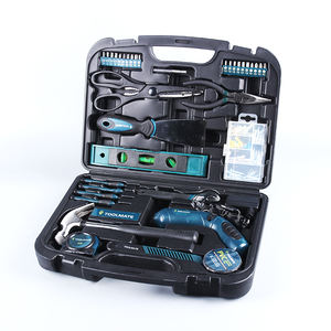 Juego de herramientas eléctricas totales de suministro del fabricante de 128 piezas con herramientas manuales en estuche de soplado obstinado - Product Image 1