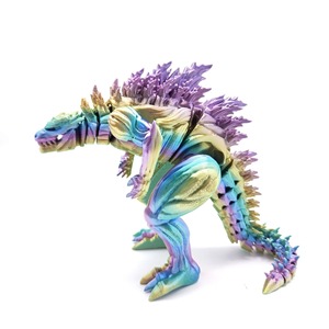 Statue de Godzilla en résine bleue, figurine de collection, modèle de personnage contemporain, décoration pour collection personnelle - Product Image 6