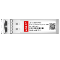 Émetteur-récepteur SFP+ 10GBASE-ZR compatible Arista SFP-10G-ZR100, 10G, 100 km, SMF, 1550 nm, LC, monomode, module optique