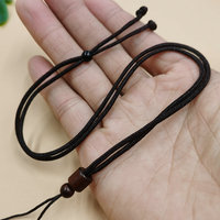 Collier en maille en gros, collier en corde tressée à la main, fil de soie, cordon noué, bricolage, pendentif, corde de jade