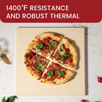 Pierre à pizza rectangulaire en cordiérite, pierre à pizza pour barbecue, pierre réfractaire, fourniture d'usine, pierre à cuire pour pizza, assiettes pour restaurants