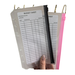 ซองเงินสดใสมี6รูซิปไม่รูด A7 A5แบบ A6กำหนดเองได้มีความยืดหยุ่นตรงจากโรงงาน - Product Image 1