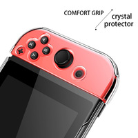 Coque en cristal détachable Escoson pour PC, coque arrière transparente rigide avec boîte de vente au détail
