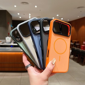 เคสโทรศัพท์แม่เหล็กสีสันทันสมัยสำหรับ iPhone 18 17 16 15 Pro Max ผิวเรียบด้าน ป้องกันรอยนิ้วมือ ฝาหลังมือถือ - Product Image 1