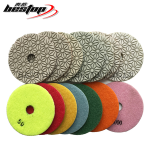 4 inç reçine bağ elmas parlatma ve parlatma pedi 100mm çap için kuvars taş - Product Image 5