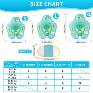 Flotador Inflable Azul en Oferta, Anillo de Natación Inflable para Piscina, Flotadores para Niños con Asiento y Bolsillo para el Verano - Product Image 5