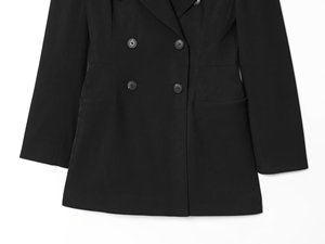 KAR & OT ZA 2025 autunno e inverno nuovi prodotti temperano semplice giacca doppiopetto a maniche lunghe 8587797 - Product Image 6