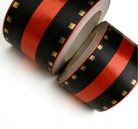 Papier à filtre pour cigarettes noir et rouge sur mesure, MOQ 1 tonne, service OEM/ODM
