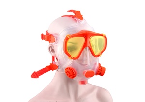 Máscara de Snorkel Facial Completa con Respiración, Ajustable, Vista Panorámica de 180°, Lentes de Vidrio Templado Impermeables, Compatible con Tanques de Buceo SMACO - Product Image 6