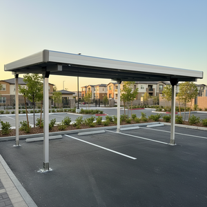 Système de <span class=keywords><strong>carport</strong></span> solaire en aluminium étanche 10 kW, structure de <span class=keywords><strong>carport</strong></span> photovoltaïque montée au sol, supports de <span class=keywords><strong>carport</strong></span> solaire <span class=keywords><strong>pour</strong></span> stationnement, stock européen - Product Image 3