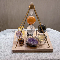 RURU RuAir Sphère de cristal naturel écologique, pierre précieuse gravée, boule énergétique, Fengshui, ornement DIY, décoration intérieure