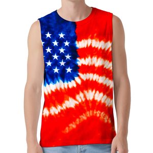 <span class=keywords><strong>Camisetas</strong></span> sin Mangas de Algodón 100% Personalizadas con Tie-Dye, Estilo Hippie, para Correr, Playeras de Playa para Hombres y Mujeres - Product Image 1