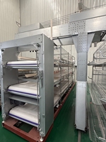 Nouveau système de cage à batterie de type H pour poulets, alimentation automatique, en acier inoxydable, facile à utiliser, équipement d'élevage avicole