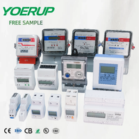Meteran Energi Multifungsi Elektronik DC 2 Kawat 4P 300A 1000V DIN Rail Meteran Energi Digital LCD untuk Sistem Tenaga Surya