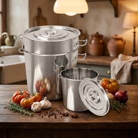 FEELART Fournisseur Professionnel d'Équipements de Cuisine Personnalisés pour Restaurants – Marmite Haute en Acier Inoxydable Style Oblique 400