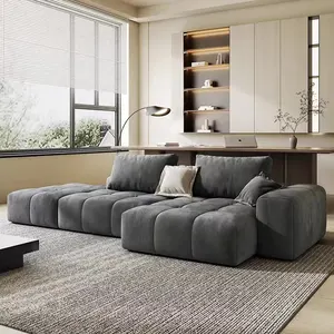 Desain baru laris Sofa ruang tamu mewah sudut Sofa ruang tamu beludru Italia Sofa untuk rumah mewah