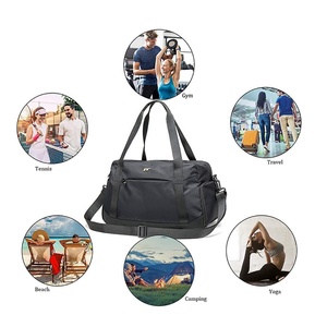 Folding Travel Duffel <strong>Bag</strong> Ladies Shoes Travel <strong>Bags</strong> With Shoe Compartment Tote <strong>Sports</strong> <strong>Bag</strong> for <strong>Women</strong> Customized logo - Product Image 5
