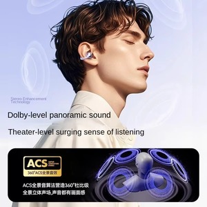 Auriculares Inalámbricos de Clip Abierto para la Oreja, Auriculares Estéreo HiFi con Pantalla Digital, Auriculares con Reducción de Ruido ENC - Product Image 5