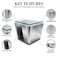 Vitrine de présentation de bijoux en verre de luxe sur mesure avec éclairage LED pour comptoir de kiosque de centre commercial destiné aux magasins de diamants