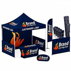 アルミ製折りたたみテント ポップアップテント 展示会 パーティー 結婚式 イベント用テント ガゼボ 販促用 3x3m 展示会用テント キャノピー - Product Image 1