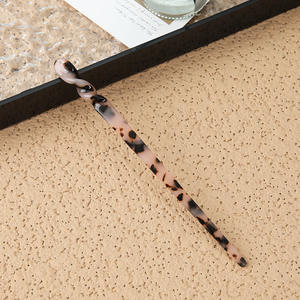 YJL Hot Sales Hochwertige klassische einfache Stil 18cm Acetat Haar gabel Mode Retro langlebige Frauen benutzer definierte Haar gabel Alltag - Product Image 4