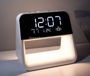 Reloj Despertador con Cargador Inalámbrico, 3 Niveles de Iluminación, Carga Inalámbrica Rápida de 15W, Compatible con Todos los Dispositivos Habilitados para Qi - Product Image 2