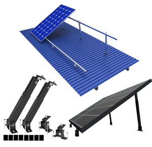 Side-Mount L-Foot And Top-Mount Z Bracket With Flashing For Solar Panel Pv Module Mounting Racking Installation 10 Black Z Foot With Flashing