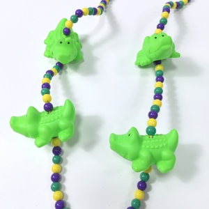 Collares de cuentas LED de cocodrilo al por mayor, decoraciones iluminadas verdes para el Día de San Patricio, para fiestas al aire libre y carnavales, recuerdos de fiesta - Product Image 4