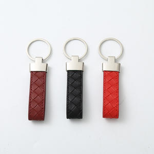 Llavero <span class=keywords><strong>de</strong></span> Cuero para Coche, Colgante Distintivo para Hombre y Mujer, Anillo <span class=keywords><strong>de</strong></span> Cadena Tejida para <span class=keywords><strong>Parejas</strong></span> - Product Image 2