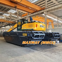 MAXWAY MMCL 20 tonnes Amphibie Pontoon Excavator Marsh Buggy, Modèle: MAX200PU