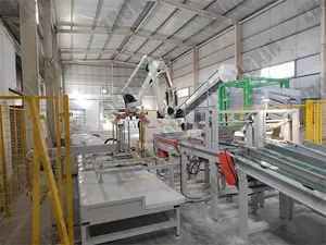 ABB yüksek hızlı Robot paletleyici hattı üretim ekipmanları Palletzier/depalletizer yığını çanta kutuları için kılıf