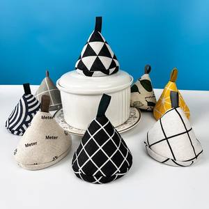 Couvre-poignée triangulaire en toile <span class=keywords><strong>de</strong></span> coton isolante anti-brûlure, petits gants <span class=keywords><strong>de</strong></span> four pour poêles en fonte lourde - Product Image 1
