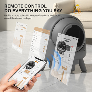 EUR PET Vente directe usine <span class=keywords><strong>Bac</strong></span> <span class=keywords><strong>à</strong></span> litière automatique autonettoyant pour chats, capacité 50L, avec fonction désodorisante - Product Image 4