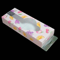 Boîte pliante transparente en PVC écologique imprimée sur mesure avec grande fenêtre, matériaux recyclés pour l'emballage de jouets et de cadeaux
