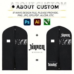 Brand New Non-woven Fabric Dustproof Foldable Suit <b>Cover</b> Transparent <b>Window</b> Custom Logo Water Resistant Zipper Closure Luxury - Product Image 2