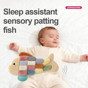 Flip Fish, Peluche de Animal, Libro Suave <span class=keywords><strong>para</strong></span> Bebés, Juguetes con Patrones Relajantes <span class=keywords><strong>para</strong></span> <span class=keywords><strong>Dormir</strong></span>, Juguetes Sensoriales Infantiles Multitexturizados y Sonoros - Product Image 2