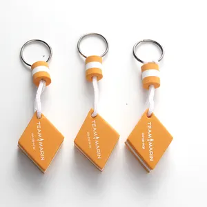 2024 cheap price plastic floating key chain soft Eva key ring foam Eva key chain floating key chain/ecological