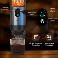 Machine à expresso portable multifonction 3-en-1 pour café chaud ou froid, automatique, pour la maison, les voyages, l'hôtel, la voiture